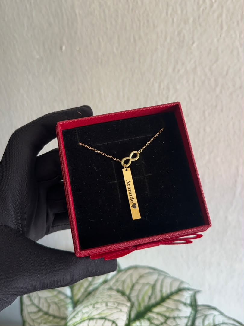 Amara Infinity Vertical Necklace