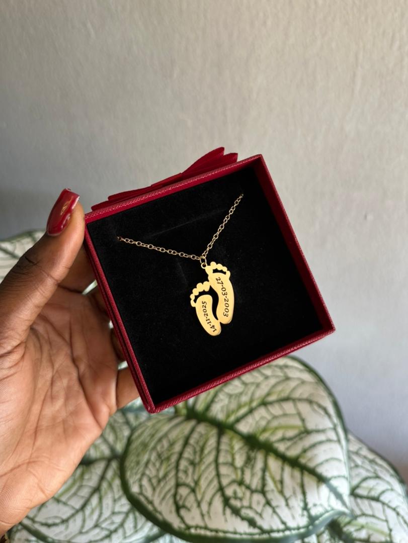 Baby Milestone Pendant Necklace