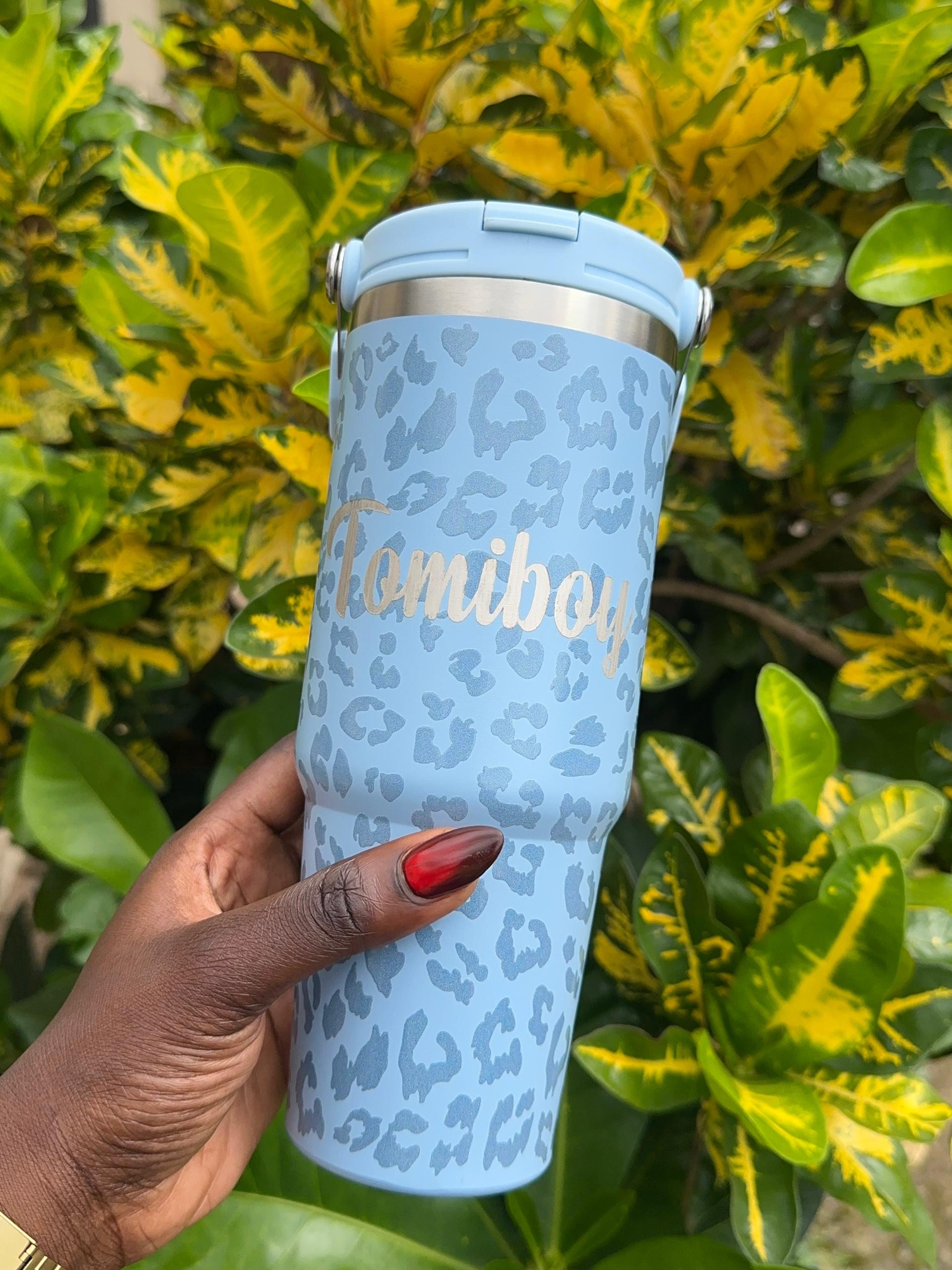Leopard Print Flask