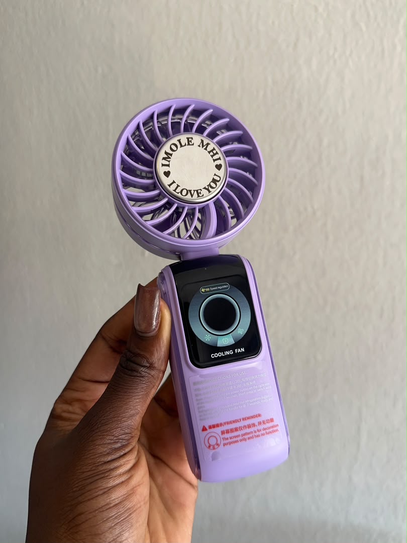 Personalized Turbo Portable Mini Fan with Cooling Interface