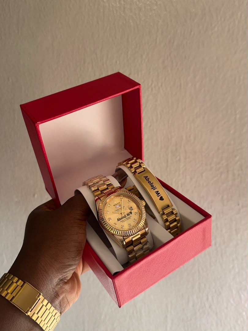 Rolex Style Wristwatch & Bracelet with QR Code